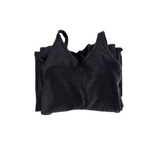 JoyLab Textured Black Jumpsuit, Size XS